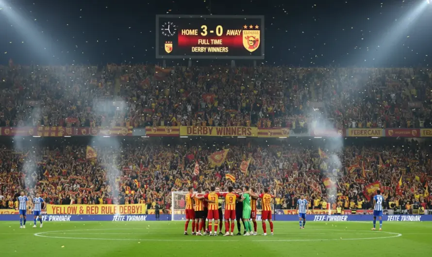 Galatasaray, Fenerbahçe’yi 3-0 Geçerek Şampiyonluk Hedefine Yaklaştı