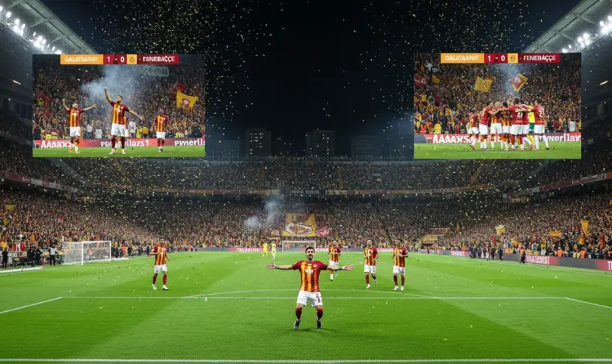 Galatasaray, Fenerbahçe’yi 3-0 Yenerek Şampiyonluğa Bir Adım Daha Yaklaştı